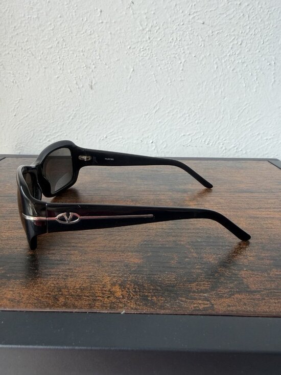 Valentino Black Rounded Rectangular Women\'s Sunglasses 5385/S main image 6